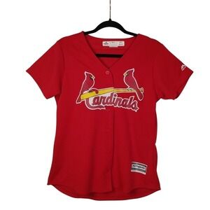 St. Louis Cardinals Baseball Molina #4 Jersey Majestic Embroidered Women Medium
